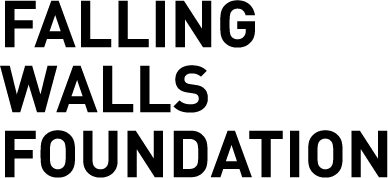 A logo for Falling Walls Foundation an annual science event that featured Operation Outbreak.