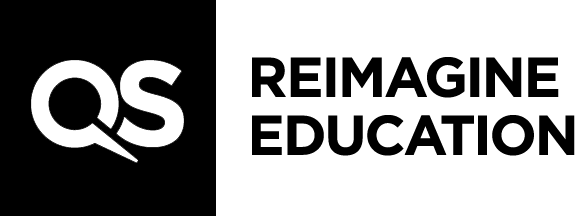 A logo for Reimagine Education, a global conference and innovation competition that featured Operation Outbreak.
