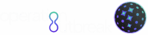 The image shows the words "Operation Outbreak" in light text, with a stylized "oo" connected in the center, beside a dark globe featuring glowing blue and green connected nodes.