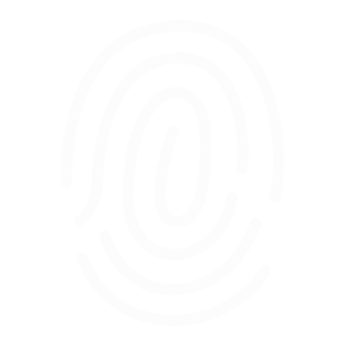 A white fingerprint icon with curved lines on a black background, representing biometric identification or security in the context of Operation Outbreak.